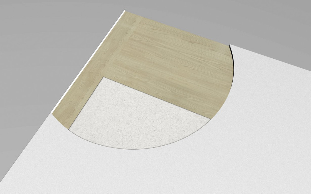Breite Holzkante im oberen Türblattbereich ermöglicht Kürzung von bis zu 50 mm